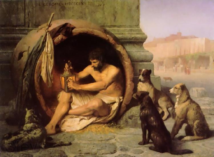Jean Leon Gerome Diogenes Norge oil painting art